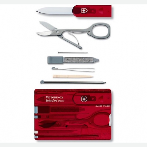 Victorinox Swiss Army Swiss Card Ruby Blistered 0.7100.TB1