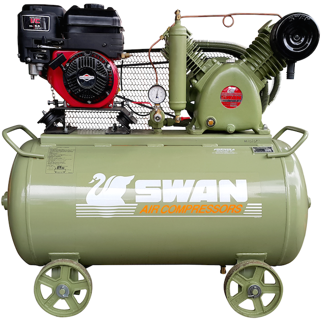 Swan Air Compressor 12Bar 6.5HP 900rpm 406L/min HVU203E(B&S)