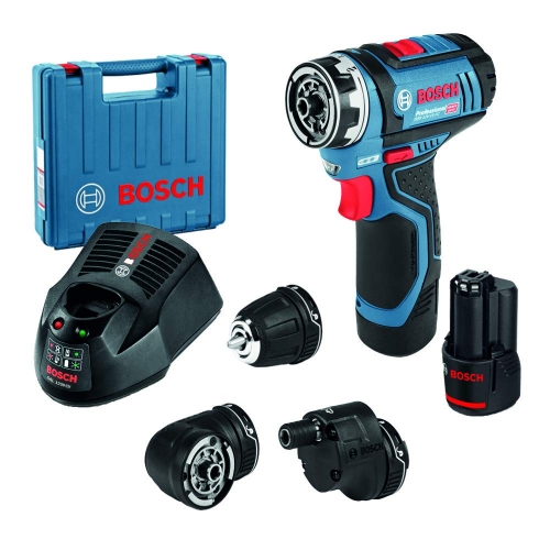 Bosch  Cordless Drill GSR12V-15FC, Brushless Motor, 12V 2.0Ah, 10mm, 30Nm, 1300rpm, 3kg ( SET )