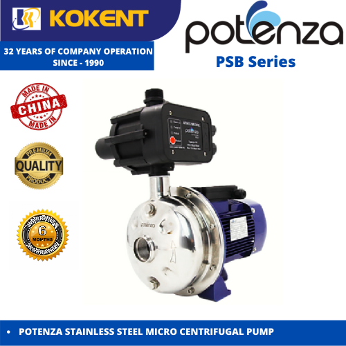 POTENZA STAINLESS STEEL MICRO CENTRIFUGAL WATER PUMP (AUTO)