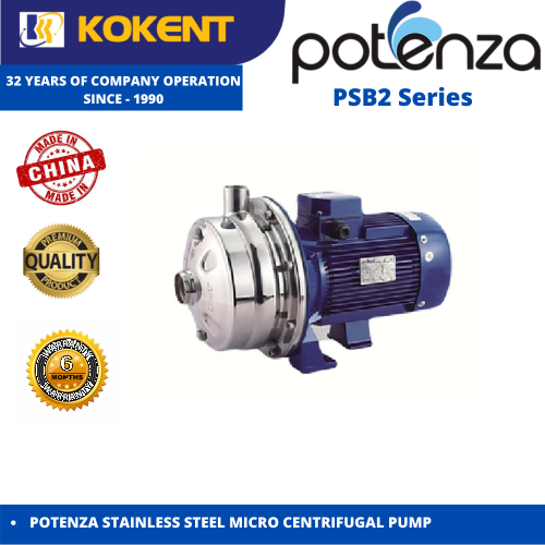 POTENZA STAINLESS STEEL MICRO CENTRIFUGAL WATER PUMP