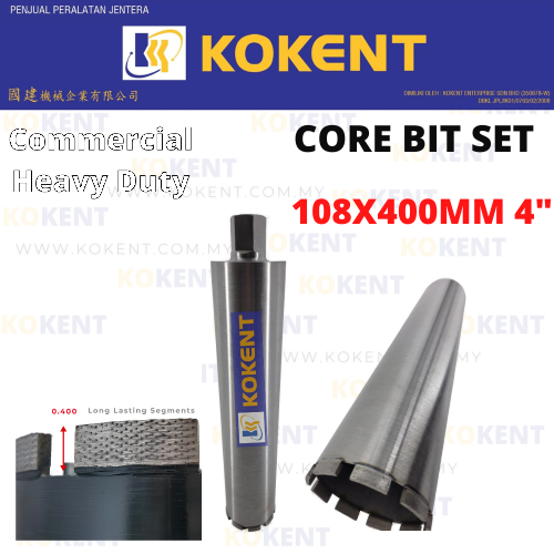 KOKENT COMMERCIAL USE DIAMOND CORE DRILL BIT 108X40MM 4