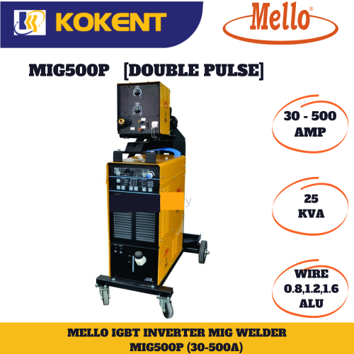 MELLO MIG500P(IGBT) 3 PHASE PULSE INVERTER WELDING MACHINE