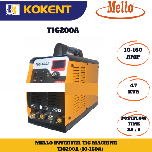 MELLO TIG-200A (IGBT) INVERTER TIG/MMA MACHINE