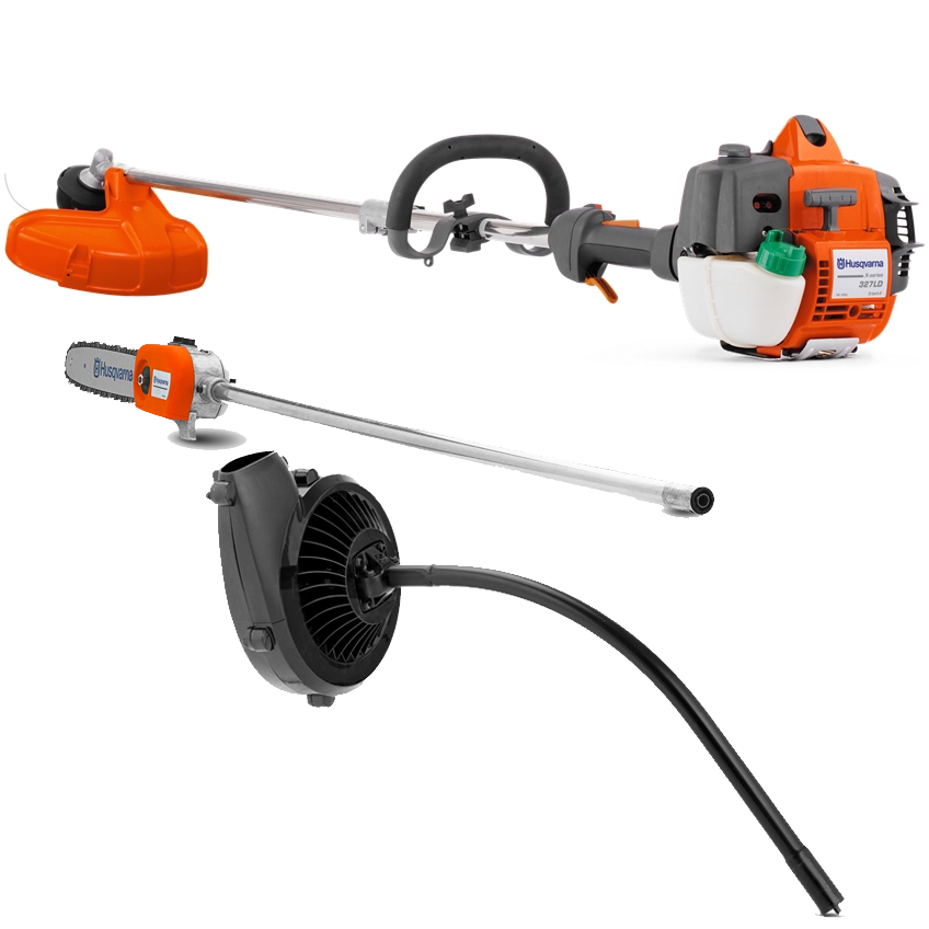 Husqvarna 3in1 Grass Trimmer, Pole Saw, Blower 327LDX3in1