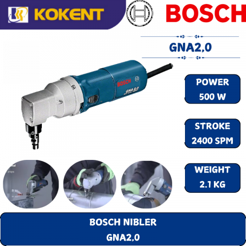 BOSCH HEAVY DUTY NIBBLER GNA2.0 (500W,2400SPM,2KG)