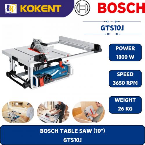BOSCH HEAVY DUTY TABLE SAW GTS10J (1800W,10