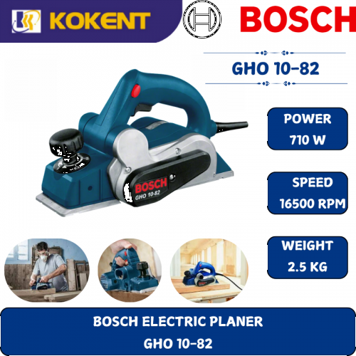 BOSCH HEAVY DUTY PLANER GHO10-82 (710W,82MM,16500RPM,2.5KG)