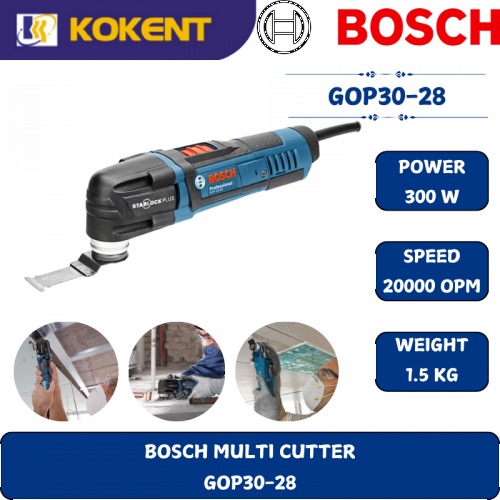 BOSCH HEAVY DUTY MULYI CUTTER GOP30-28 (300W,20000OPM,1.5KG)