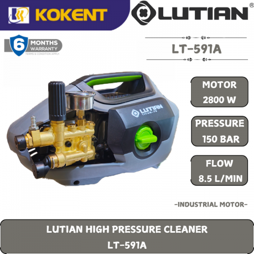 LUTIAN HIGH PRESSURE CLEANER LT-591A [INDUSTRY TYPE] [2800W,150BAR,8.45L/MIN,24KG]
