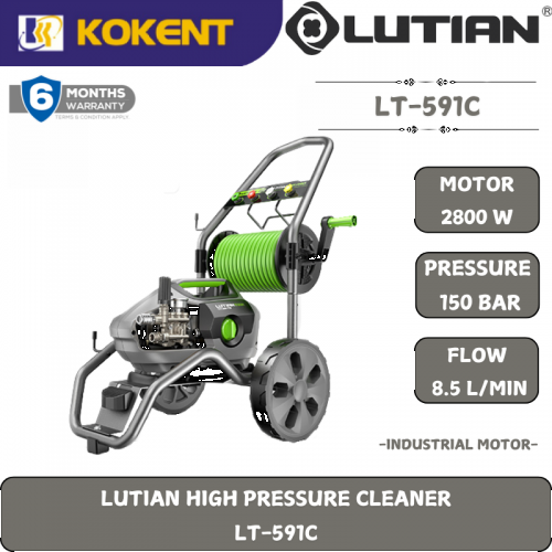 LUTIAN HIGH PRESSURE CLEANER LT-591C [INDUSTRY TYPE] [2800W,150BAR,8.45L/MIN,30KG]
