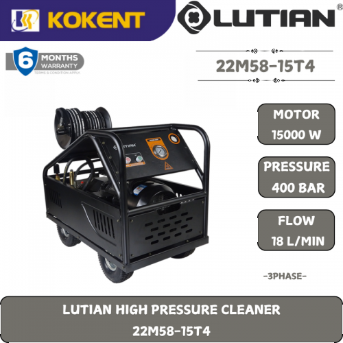 LUTIAN HIGH PRESSURE CLEANER 22M58-15T4 [INDUSTRY TYPE] [15000W,400BAR,18 L/MIN,210KG]