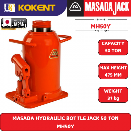 MASADA HYDRAULIC BOTTLE JACK 50 TON  MH50Y