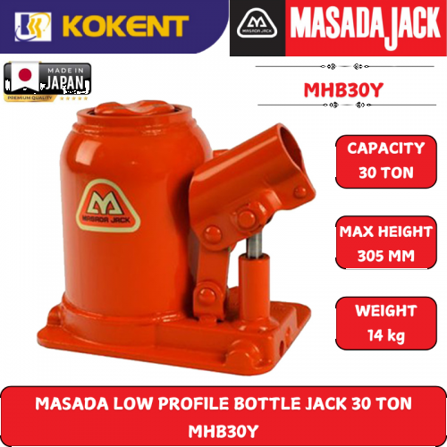MASADA LOW PROFILE BOTTLE JACK 30 TON  MHB30Y