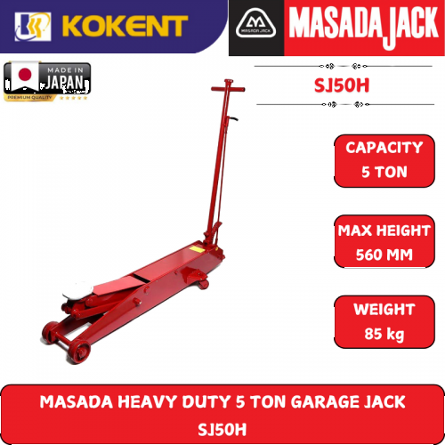MASADA HEAVY DUTY 5 TON GARAGE JACK  SJ50H