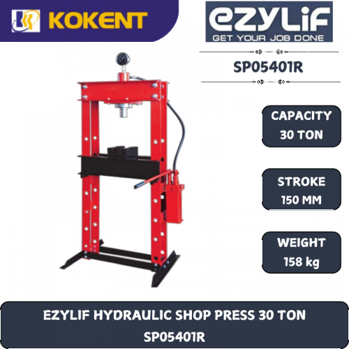EZYLIF HYDRAULIC SHOP PRESS 30 TON SP05401R