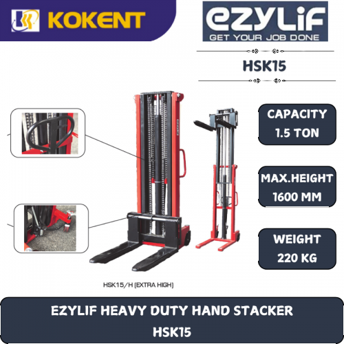 EZYLIF HEAVY DUTY HAND STACKER  HSK15