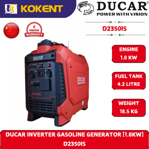 DUCAR INVERTER GASOLINE GENERATOR [1.8KW] D2350IS