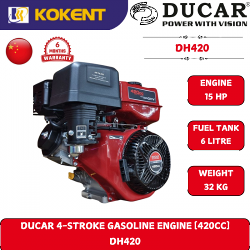 DUCAR 4-STROKE GASOLINE ENGINE [420CC] 15HP DH420