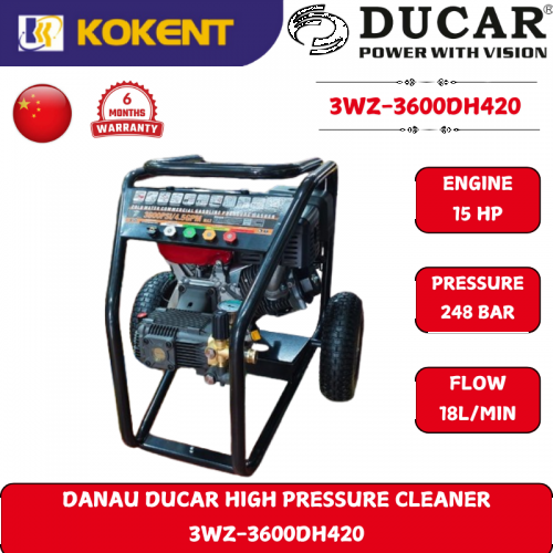 DANAU DUCAR HIGH PRESSURE CLEANER 3WZ-3600DH420 [15HP 248BAR 3600PSI18.1L.MIN]