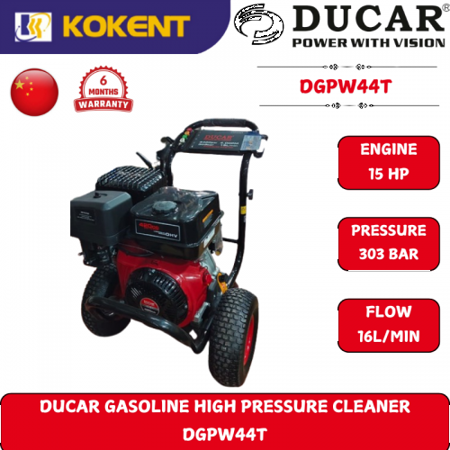 DUCAR GASOLINE HIGH PRESSURE CLEANER DGPW44T [15HP 303BAR 4400PSI16.6L.MIN]
