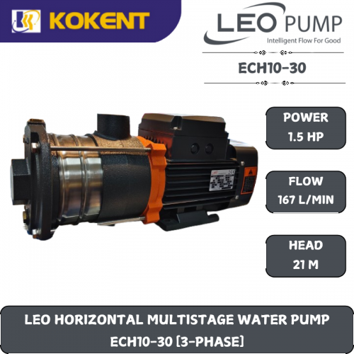 LEO HORIZONTAL MULTISTAGE WATER PUMP  ECH10-30 [3-PHASE]