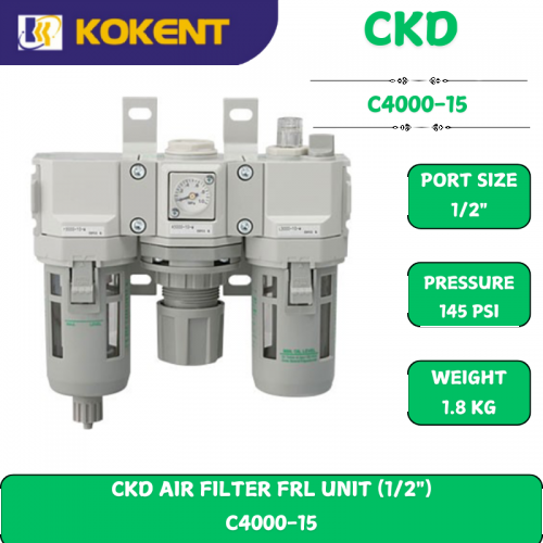 CKD AIR FILTER (FRL UNT) C4000-15 (1/2