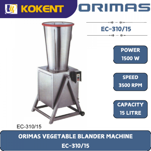 ORIMAS VEGETABLE BLANDER MACHINE  EC-310/15