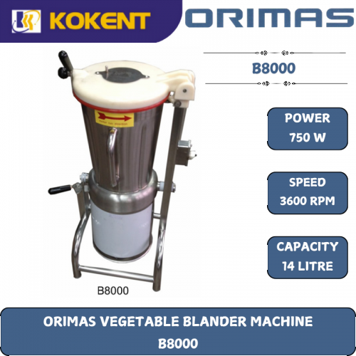 ORIMAS VEGETABLE BLANDER MACHINE  B8000