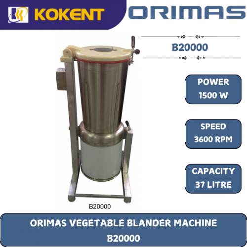 ORIMAS VEGETABLE BLANDER MACHINE  B20000