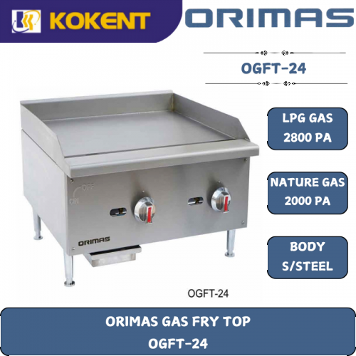 ORIMAS GAS FRY TOP  OGFT-24
