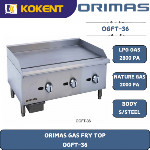 ORIMAS GAS FRY TOP  OGFT-36