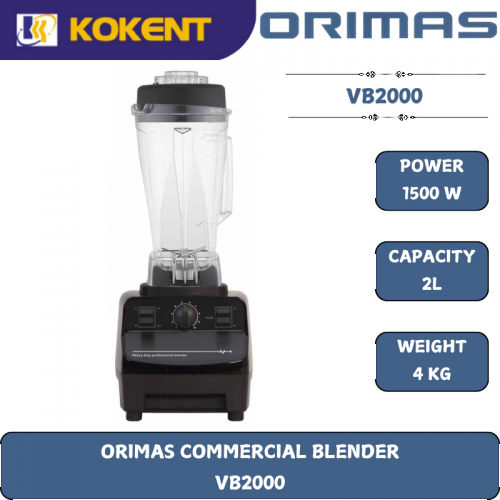 ORIMAS COMMERCIAL BLENDER  VB2000