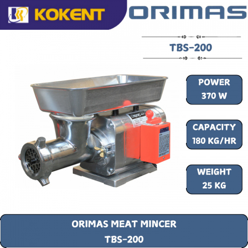 ORIMAS MEAT MINCER  TBS-200