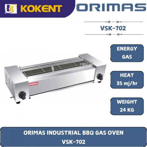 ORIMAS INDUSTRIAL BBQ GAS OVEN  VSK-702