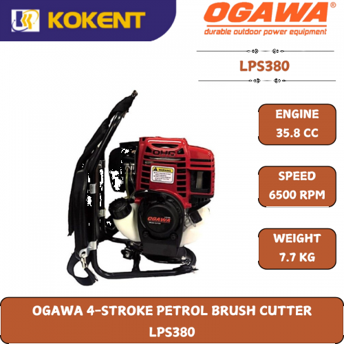 OGAWA 4-STROKE PETROL BRUSH CUTTER  LPS380