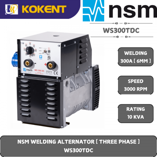 NSM WELDING ALTERNATOR [ THREE PHASE ]  WS300TDC