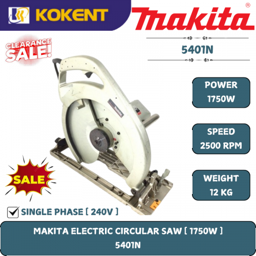 Makita Circular Saw 1750W.B.380MM.2500RPM.15
