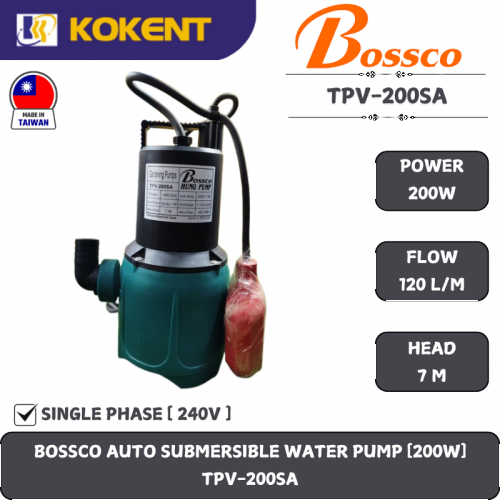 BOSSCO AUTO SUBMERSIBLE PUMP [ 11/4