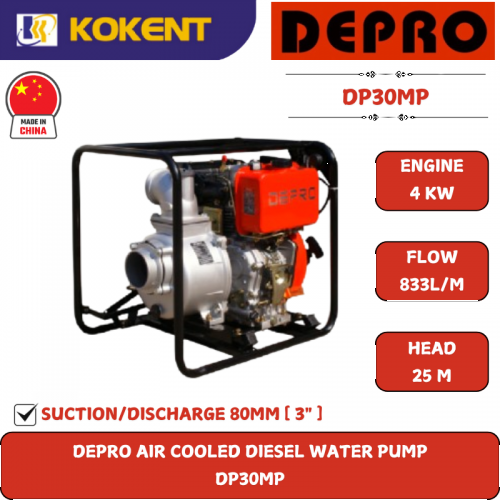 Depro Air Cooled Diesel Water Pump DP30MP