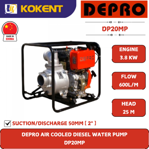 Depro Air Cooled Diesel Water Pump DP20MP