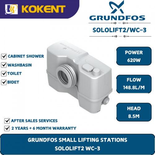 Grundfos Waste Water Transfer Pump SOLOLIFT2 WC-3