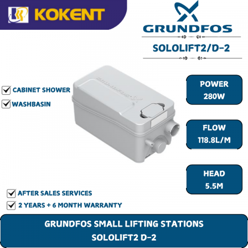 Grundfos Waste Water Transfer Pump SOLOLIFT2 D-2