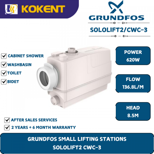 Grundfos Waste Water Transfer Pump SOLOLIFT2 CWC-3