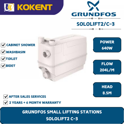 Grundfos Waste Water Transfer Pump SOLOLIFT2 C-3