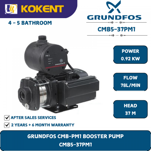 GRUNDFOS CMB-PM1 BOOSTER PUMP CMB5-37PM1