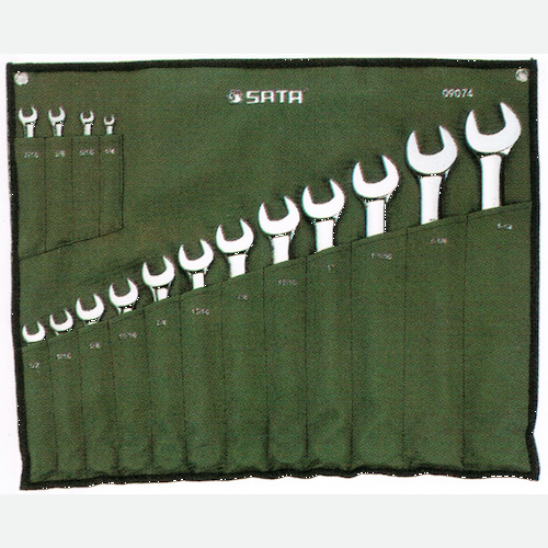 SATA Combination Wrench Set 16pc, 1/4