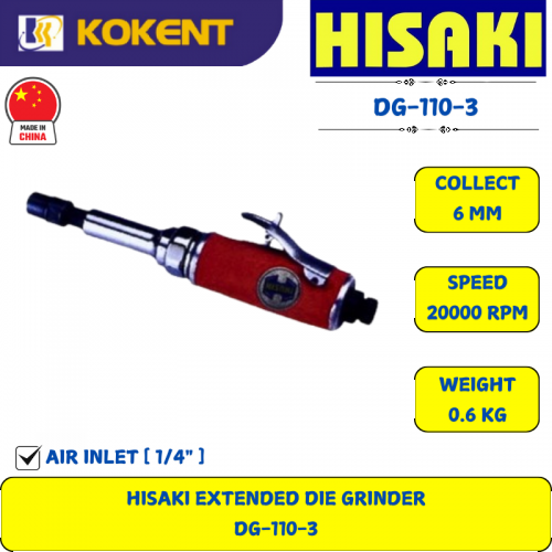HISAKI EXTENDED DIE GRINDER  DG-110-3