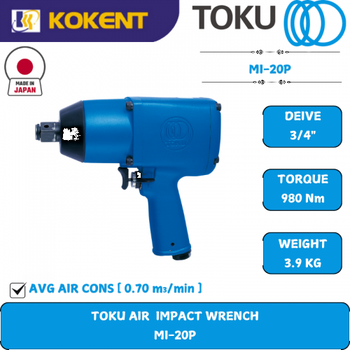 TOKU Air Impact Wrench 3/4