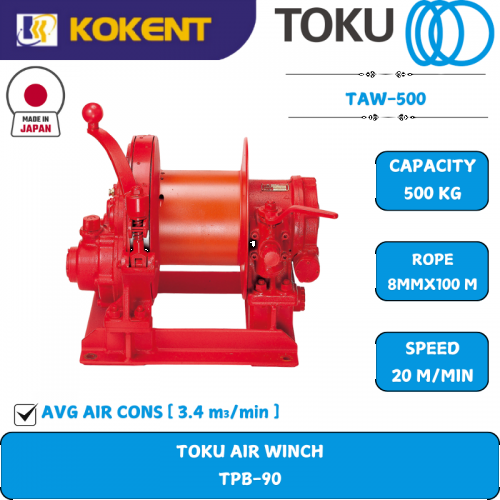 TOKU AIR WINCH [500KG] TAW-500